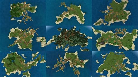 TOP 10 VILLAGE ISLAND SEEDS for MINECRAFT BEDROCK EDITION (PE, Xbox One ...