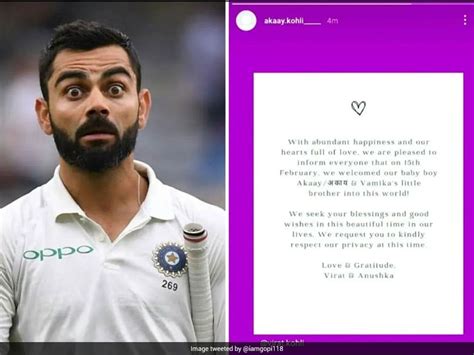 Fake Akaay Kohli Accounts Create Mayhem On Internet After Virat Kohli ...