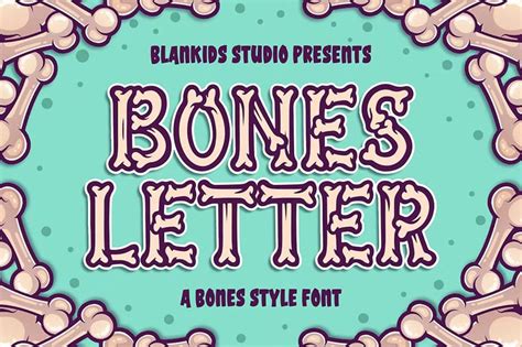 33 Bone Fonts (Bones, Skulls, Skeletons, & More)