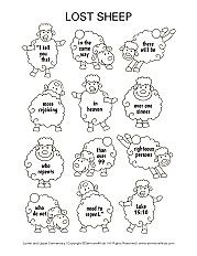 Printable Lost Sheep Coloring Pages