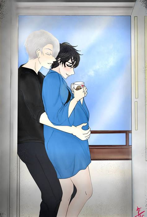 Cuddling in the morning by Enildark | Birth manga, Anime pregnant ...