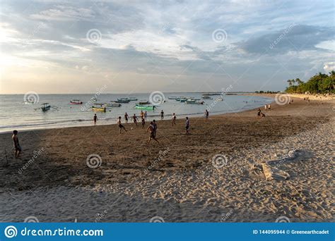 BADUNG,BALI/INDONESIA-APRIL 02 2019: Asian Teenager Play Football or ...