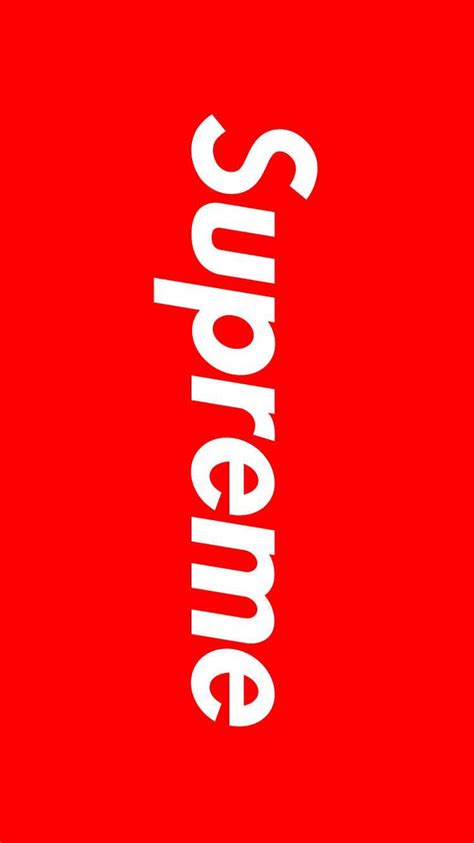 Download Iconic Red And White Supreme iPhone Wallpaper | Wallpapers.com