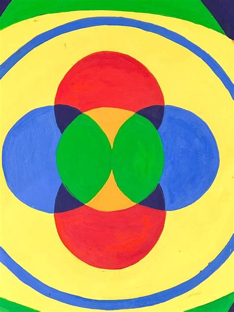 Lot - Maxine Kipp Color Wheel Painting on Masonite 1969