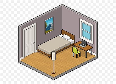 Pixel Art Bedroom Isometric Projection Wall, PNG, 700x600px, Pixel Art ...