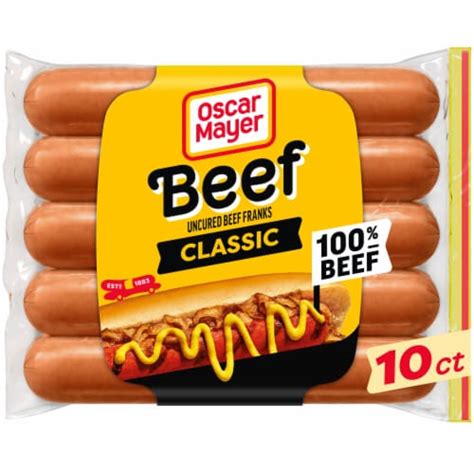 Oscar Mayer Classic Uncured Beef Franks Hot Dogs, 10 ct - Harris Teeter