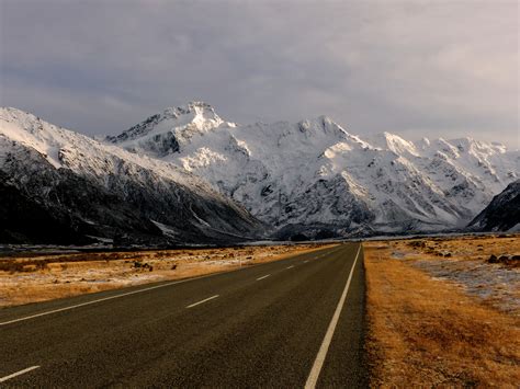 Snowy Mountain Highway Royalty Free Photo