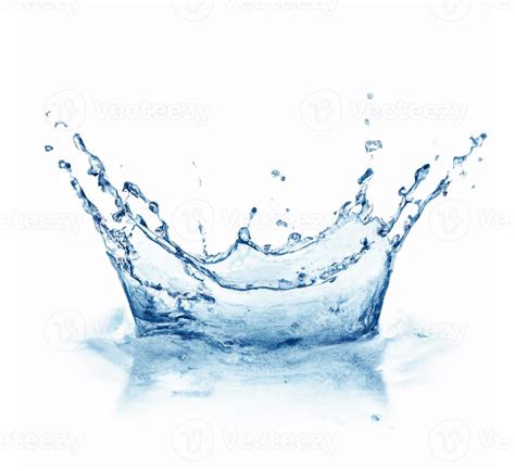 Blue water splash isolated. 12831889 Stock Photo at Vecteezy