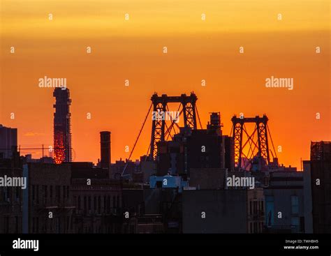 Williamsburg Bridge in Williamsburg Brooklyn, New York City Stock Photo ...