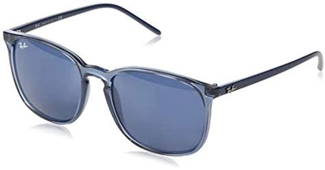 Ray-Ban Rb4387 Round Sunglasses in Transparent Blue/Blue (Blue) for Men - Save 28% - Lyst