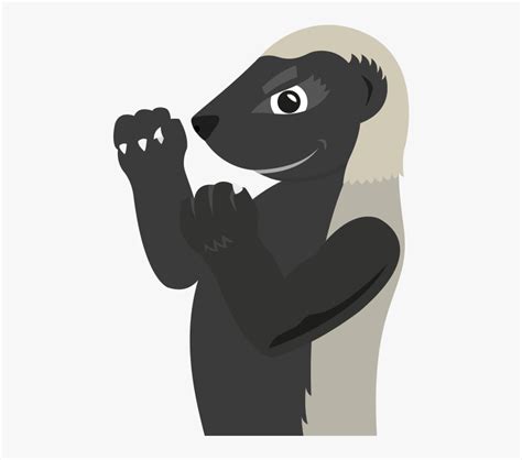 Honey Badger Brave - Honey Badger Cartoon Png, Transparent Png , Transparent Png Image - PNGitem