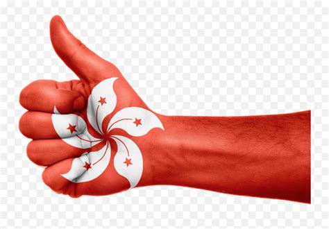 Hong Kong Flag Hand National Fingers - Hongkong And India Flag Emoji ...