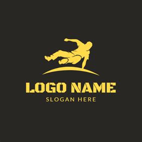 Yellow Parkour Sportsman logo design | Parkour, Logo design, ? logo