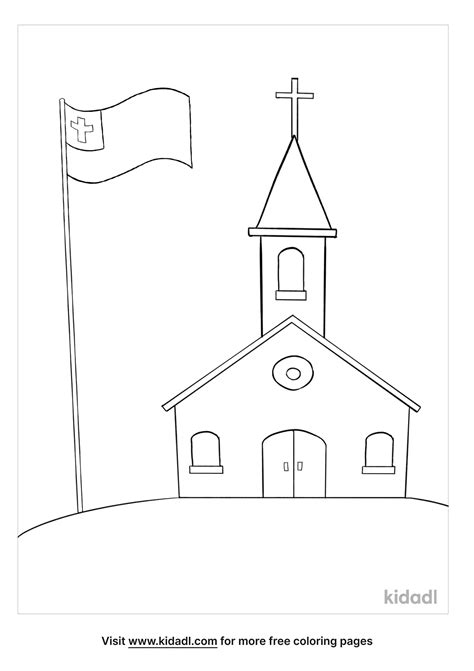 Free Christian Flag Coloring Page | Coloring Page Printables | Kidadl