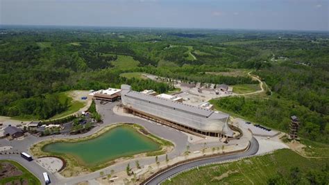 CIRCA 2010s - Kentucky - An Aerial Over A Replica Of Noah's Ark At The Ark Encounter Theme Park ...