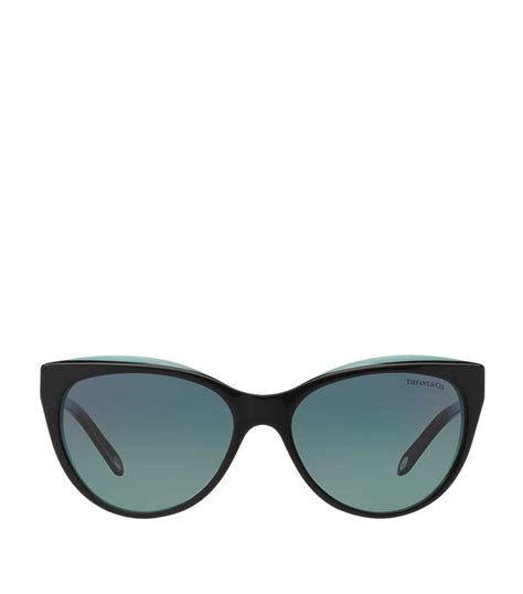 Tiffany & co. Cat Eye Latticework Sunglasses in Black | Lyst