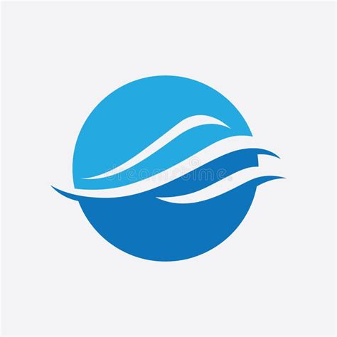 Blue Wave Logo Vector. WAter Wave Illustration Template Design Stock ...