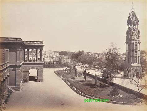 Clock Tower At Chandni Chowk Delhi, Old Photo 1877 - Past-India