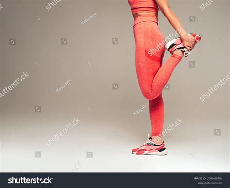 Sexy Fitness Woman Pink Sports Clothing Stock Photo 2083688782 ...