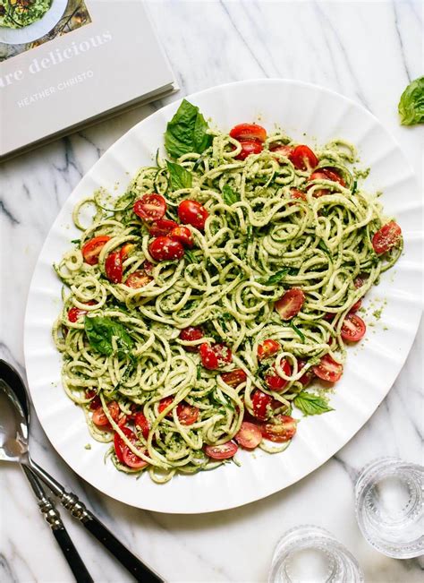 Zucchini Noodles with Basil Pesto - Cookie and Kate