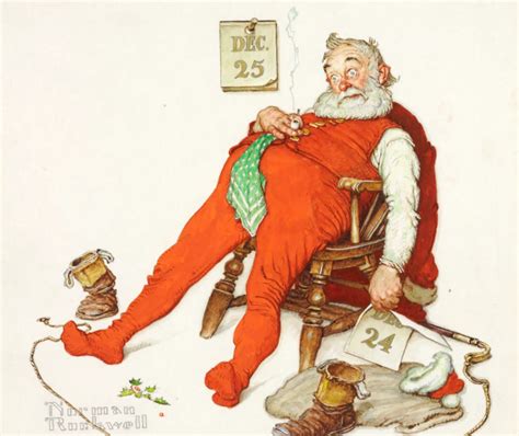 Norman Rockwell Santa