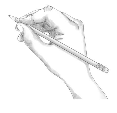 Hand Pencil Holding Sketch Png Image Gambar Sketsa - Clip Art Library