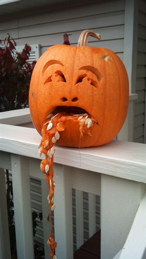 Sad Barfing Pumpkin by Darkksaber on DeviantArt