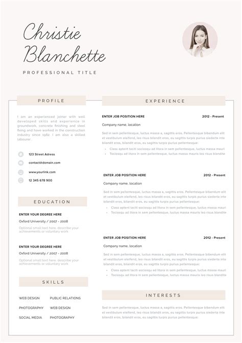 Acting Resume Template, Template Cv, Resume Design Template, Creative Resume Templates ...