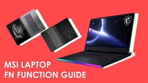 MSI Laptop Keyboard FN Function Guide - YouTube