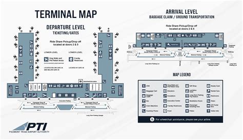 Terminal Maps – Piedmont Triad International Airport