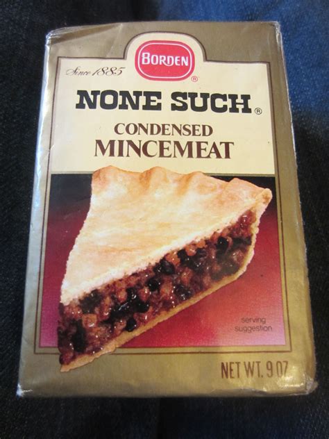 Vintage 1980s Borden None Such Mincemeat Condensed Pie Filling 9 oz box sealed | Vintage recipes ...