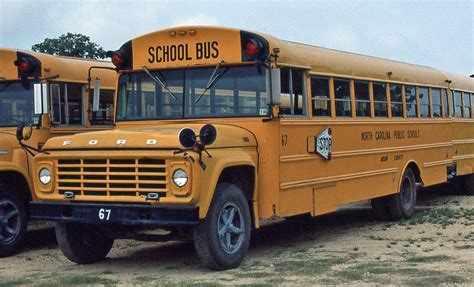 Anson County Schools (North Carolina Public Schools) 67 - 1973 Thomas Ford - Retired; Bus Yard ...