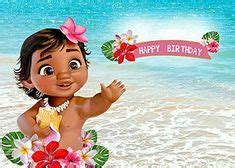 Amazon.com: Tj 7 x 5 pés Baby Moana Fundo 1o aniversário decoração de festas Banner Mar Azul ...