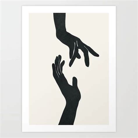 Abstract Hands Art Print by nadja1 | Society6 | Hand art, Abstract art ...