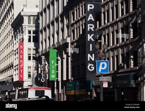 Parking Garage in downtown San Francisco Stock Photo - Alamy