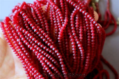 Real Carnelian Beads 3 Strands With a Lenght of 40 Cm / 157 - Etsy