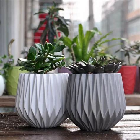 Modern Decoration Ceramic Indoor Plant Pot Flower Pot Home Decoration 2 Pieces / Set-in Flower ...