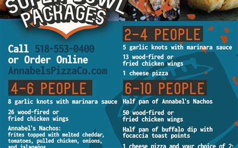 Annabel’s Pizza Co. Super Bowl Specials | White Management