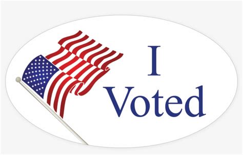 I Voted Sticker Png Clip Art Transparent Stock - Transparent Voting Sticker - Free Transparent ...