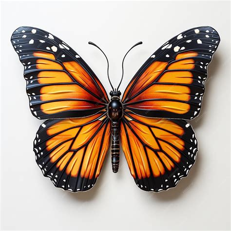 Premium AI Image | Monarch Butterfly Isolated on White Background