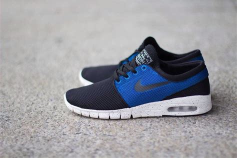 Nike Stefan Janoski Max "Black/Black-Photo Blue/Ivory" | Nike stefan ...