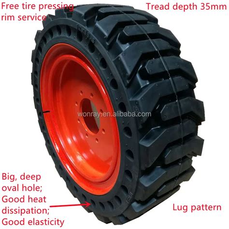 Solid Resilient Forklift Tires 8.25 X15 8.25-15 825-15 825x15 Solid ...