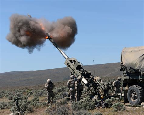 DVIDS - Images - 1-37 Field Artillery at YTC firing a M777 howitzer ...