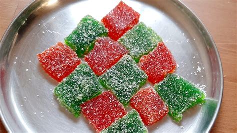 Jujubes Recipe|Gummy candy recipe|Jello candy|Jelly mittai - YouTube