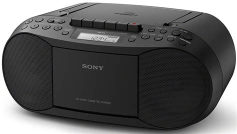 Sony Portable Full Range Stereo Boombox Sound System with MP3 CD Player, AM/FM Radio, 30 Presets ...