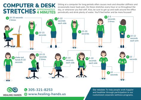 Desk Stretches and Ergonomics - Healing Hands | Corporate Wellness ...