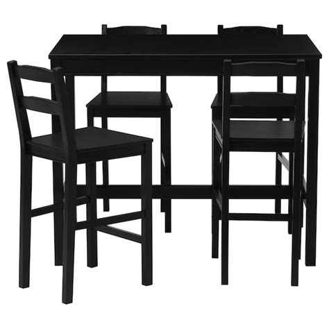 JOKKMOKK Table haute + 4 tabourets bar, brun-noir. Trouvez-le ici - IKEA CA