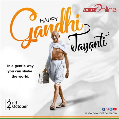 Gandhi Jayanti 2023 Quotes, Images, Wishes, Poster, Status, Messages