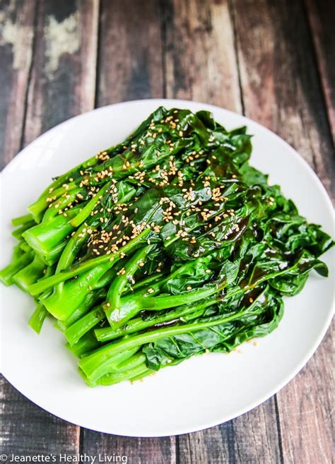 Chinese Broccoli with Oyster Sauce - Jeanette's Healthy Living