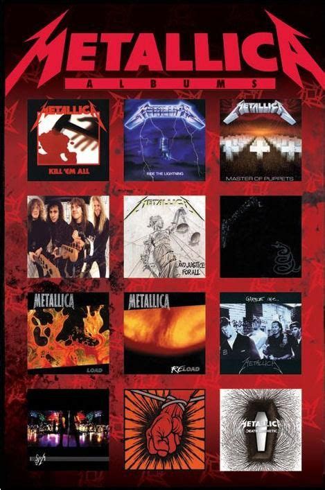 Album Covers.. | Metallica album covers, Metallica albums, Metallica